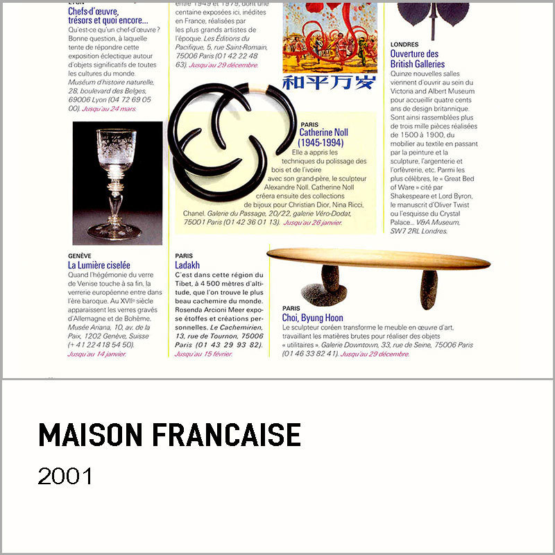 MAISON FRANCAISE, 2001