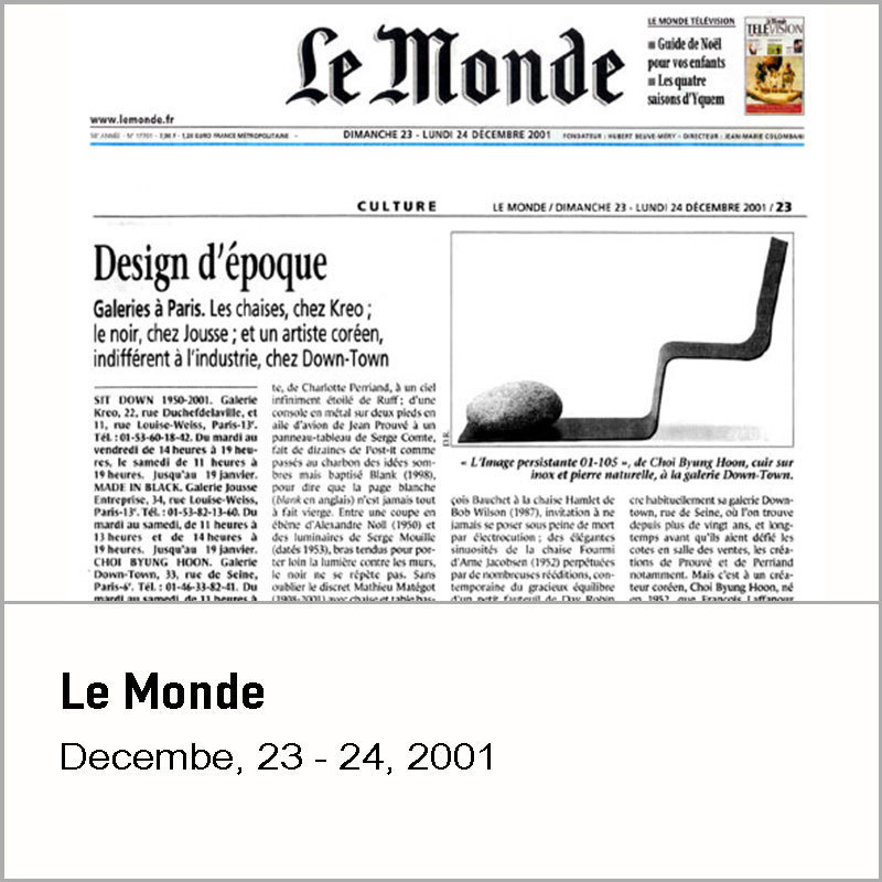 Le Monde, 2001